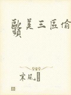 欧美三区偷拍视频