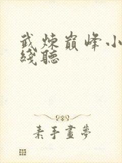 武炼巅峰小说在线听