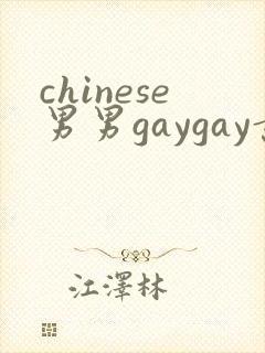 chinese男男gaygay黄色