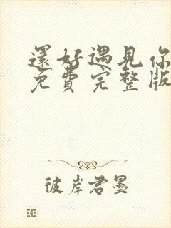 还好遇见你短剧免费完整版