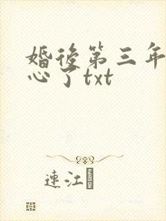 婚后第三年她变心了txt
