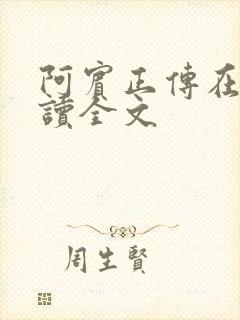 阿宾正传在线阅读全文