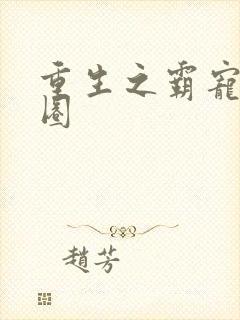 重生之霸宠娱乐圈封面