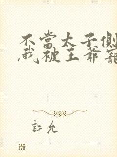 不当太子侧妃后,我被王爷宠成宝短剧演员表