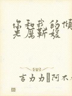 你和我的倾城时光厉靳媛封面