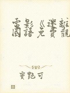 电影《迷离夜》国语免费观看