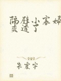 隔壁小寡妇让我爽透了封面