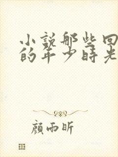 小说那些回不去的年少时光在线阅读封面