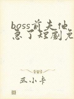 boss前夫他急了短剧免费观看全集最新