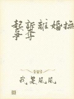 起诉离婚抚养权争夺