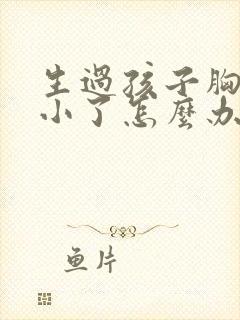 生过孩子胸部变小了怎么办封面