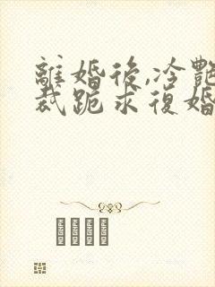 离婚后,冷艳总裁跪求复婚