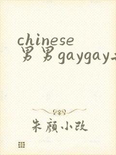 chinese男男gaygay无套网站