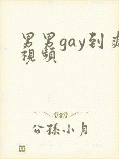 男男gay到爽视频