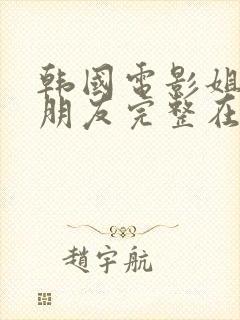 韩国电影姐姐的朋友完整在线观看