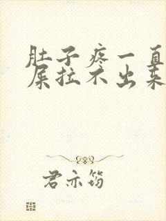 肚子疼一直想拉屎拉不出来