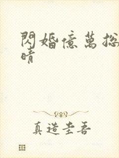 闪婚亿万总裁慕晴