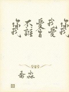 你不爱我你不爱我谁会爱我什么歌