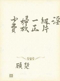 少妇一级淫片免费放正片