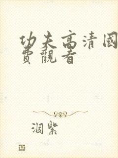 功夫高清国语免费观看