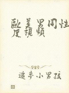 欧美男同性大尺度视频