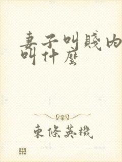 妻子叫贱内丈夫叫什么