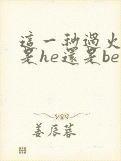 这一秒过火结局是he还是be