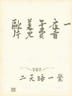 欧美午夜一级艳片免费看