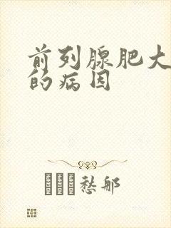 前列腺肥大早射的病因