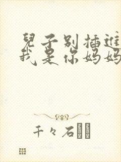 儿子别插进来,我是你妈妈小说