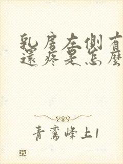 乳房左侧有硬块还疼是怎么回事