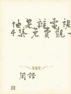 他是谁电视剧24集免费观看全集封面