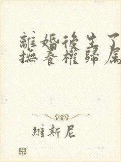 离婚后生了孩子抚养权归属封面