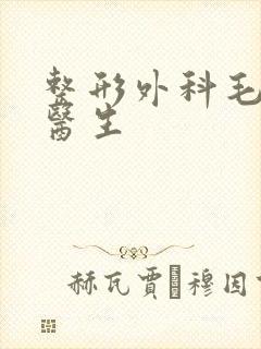 整形外科毛小炎医生封面