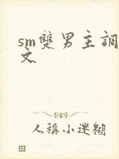 sm双男主调教文