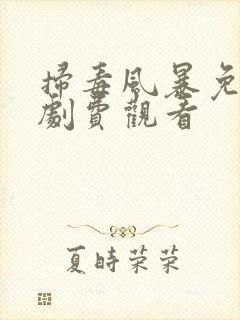 扫毒风暴免电视剧费观看