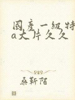 国产一级特黄aa大片久久封面