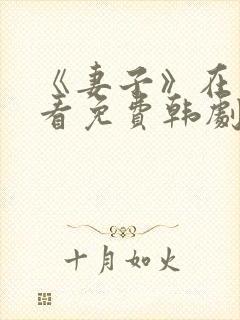 《妻子》在线观看免费韩剧高清全集