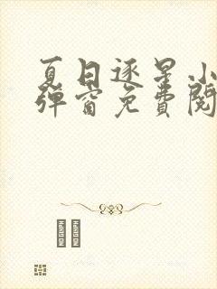 夏日逐星小说无弹窗免费阅读全文