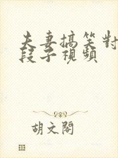 夫妻搞笑对话小段子视频