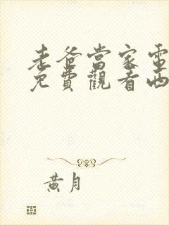 老爸当家电视剧免费观看西瓜影院封面