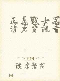 正义战士国语高清免费观看