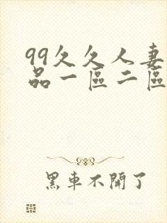 99久久人妻精品一区二区封面