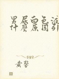 男尿白色液体是什么原因引起的