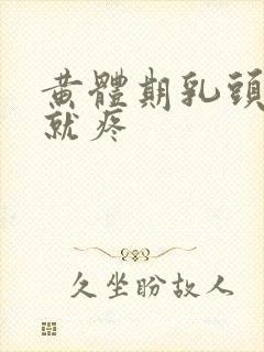 黄体期乳头一碰就疼