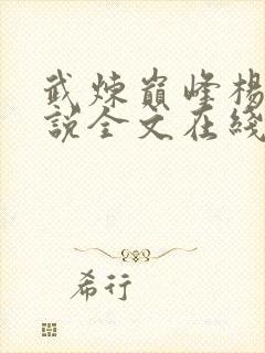 武炼巅峰杨开小说全文在线阅读