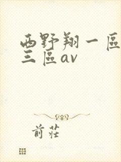 西野翔一区二区三区av