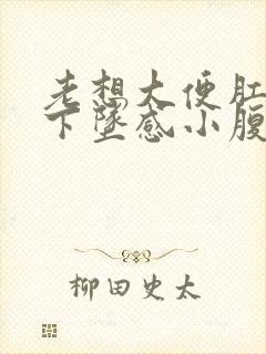 老想大便肛门有下坠感小腹胀痛