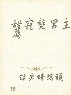 甜宠双男主文推荐