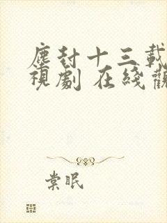 尘封十三载 电视剧 在线观看